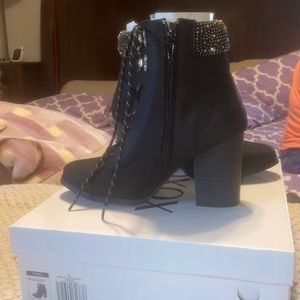 Booties with Rhinestones